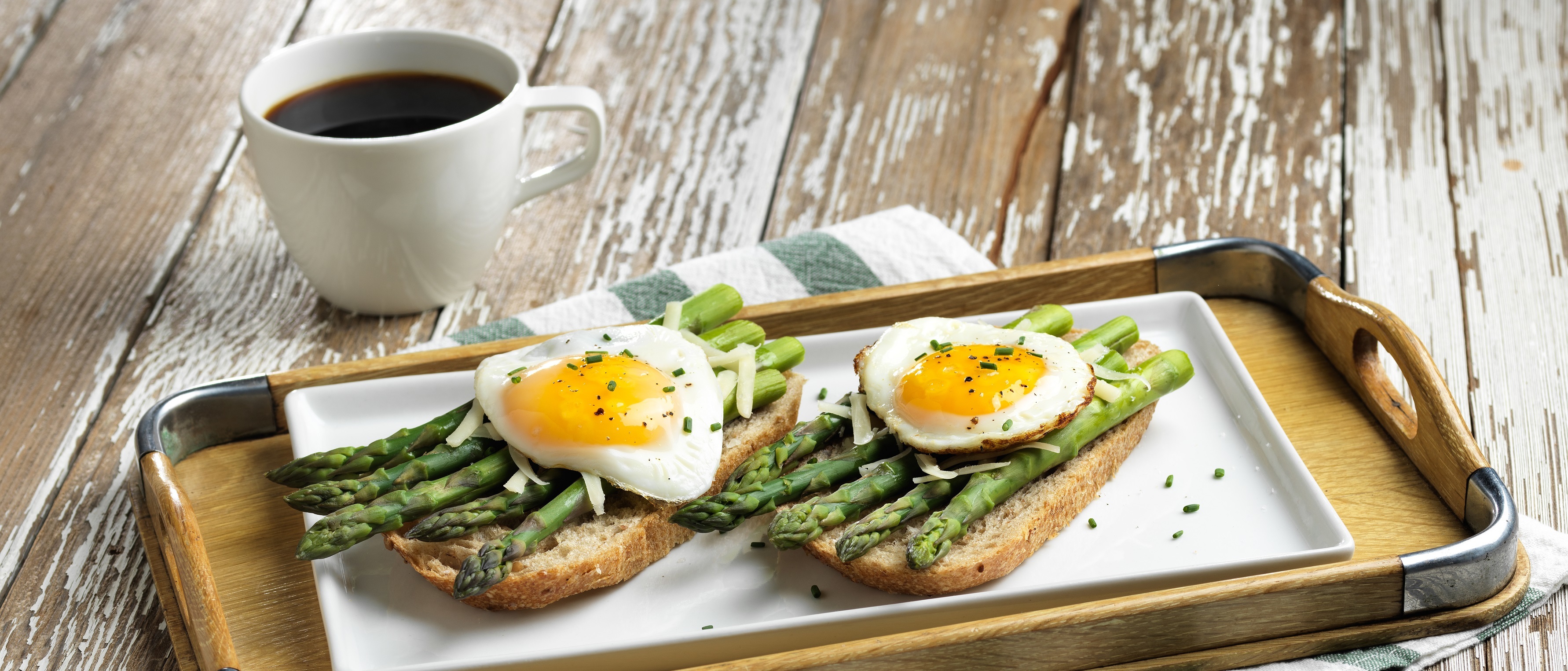 Open-Face Asparagus Breakfast Toast - Foxy Fresh Produce
