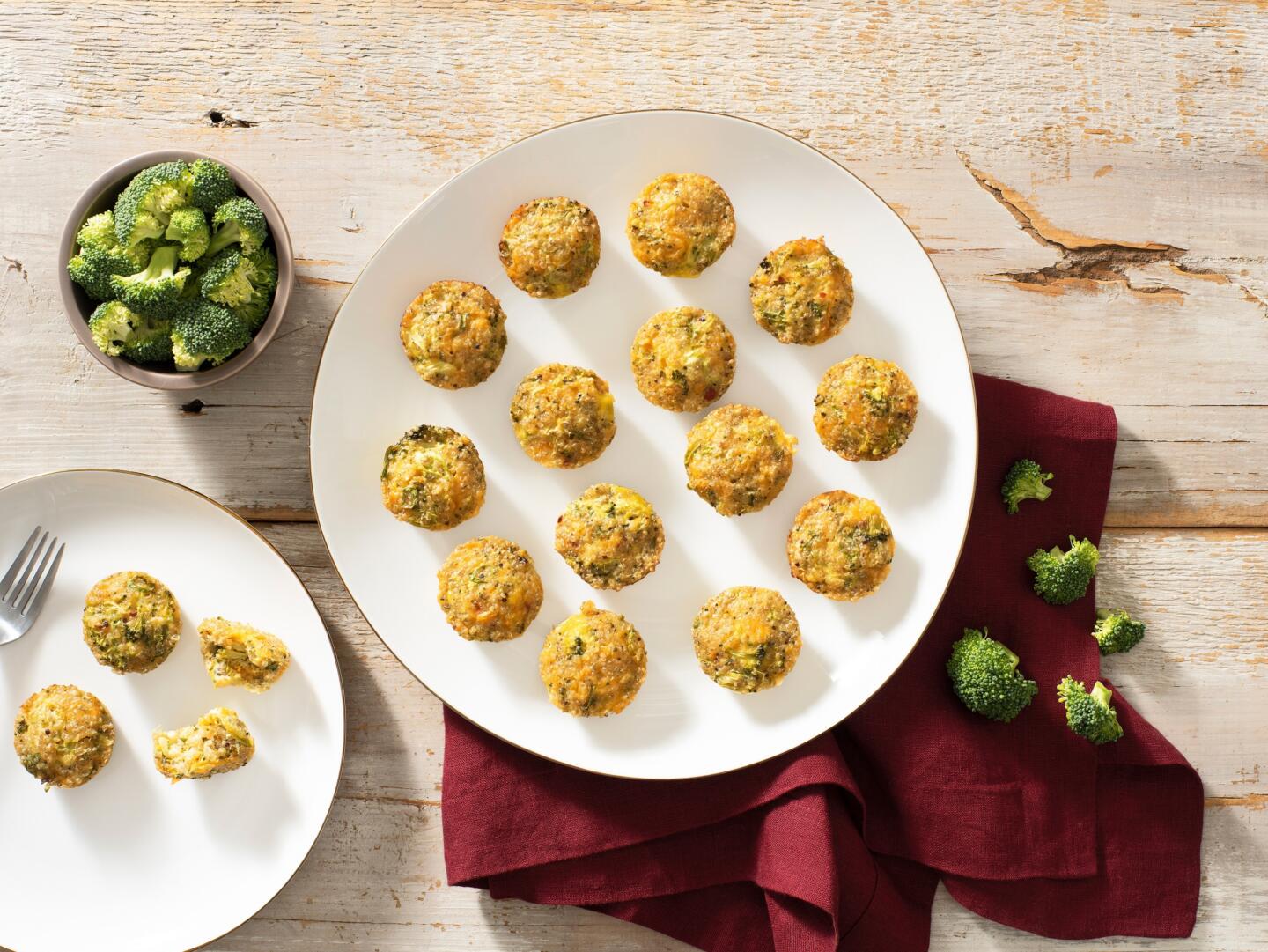 Broccoli Cheddar Quinoa Bites - Foxy Fresh Produce