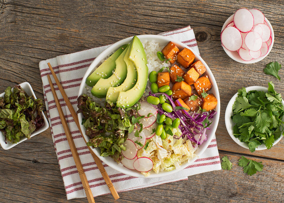 Veggie Poke Bowl - Foxy Fresh Produce