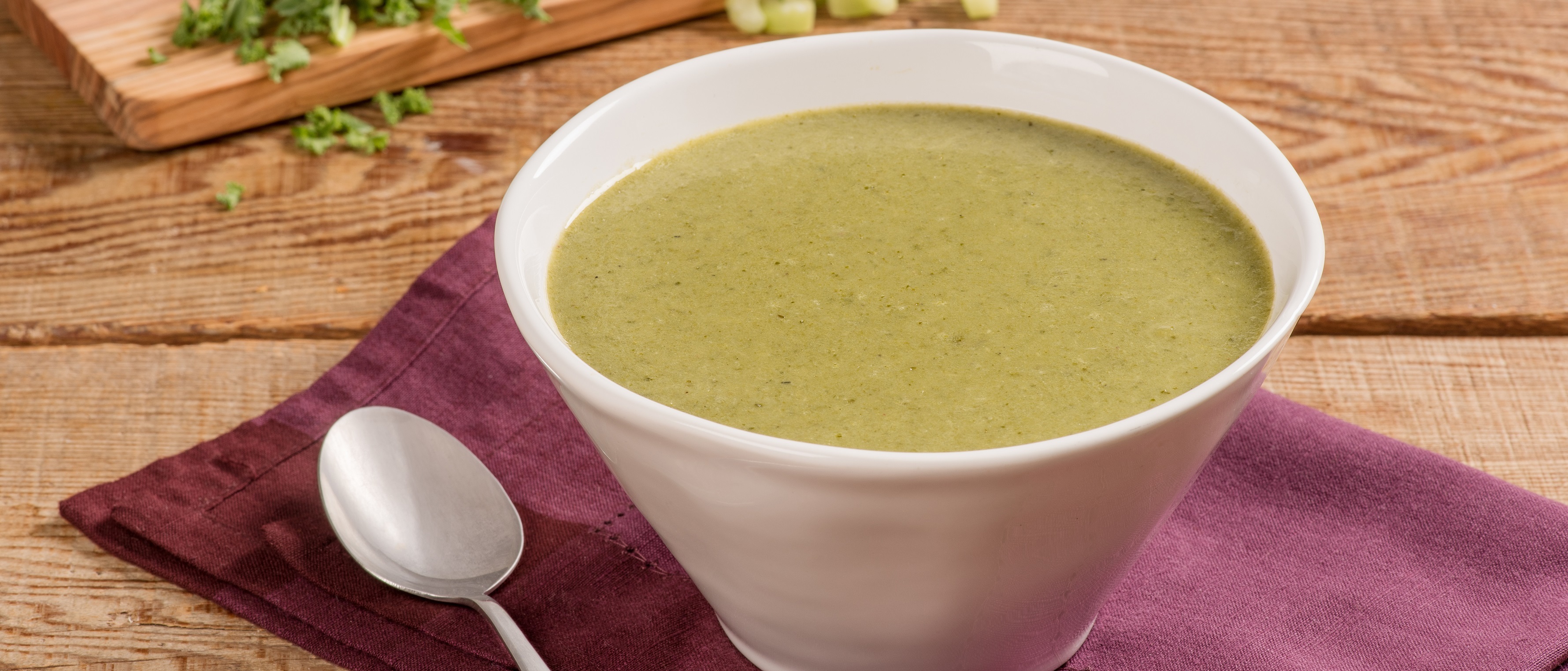 Creamy Celery and Kale Soup Foxy Fresh Produce